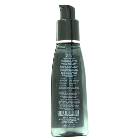 Wicked Sensual Care Aqua Chill Water Based Cooling Lubricant with Menthol - Water Based Lubes