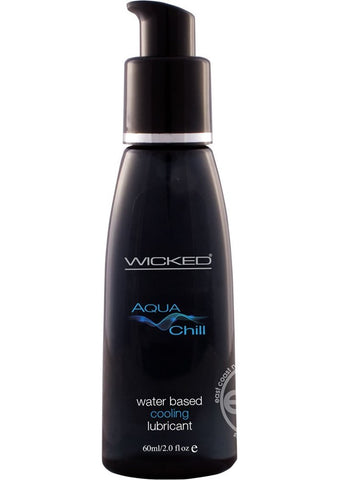 Wicked Sensual Care Aqua Chill Water Based Cooling Lubricant with Menthol - Water Based Lubes