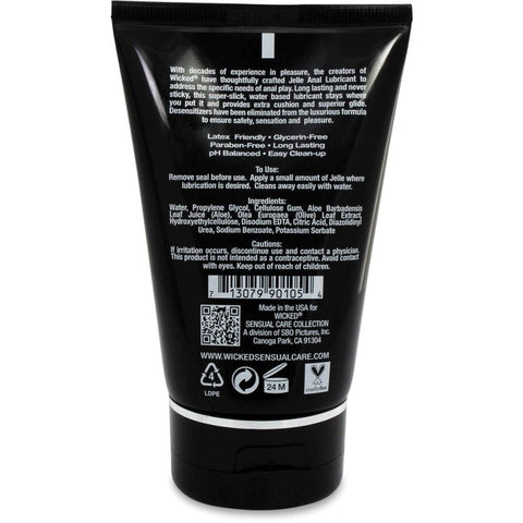 Wicked Sensual Care Jelle Anal Gel Unscented Lubricant 240ml - Lubricants & Lotions
