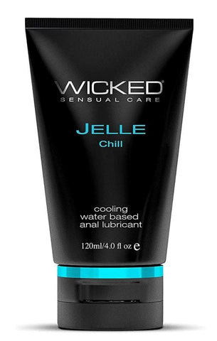 Wicked Jelle Chill Anal Gel Lube 120ml Cooling Sensation - Water Based Lubes