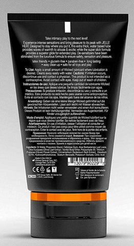 Wicked Sensual Care Jelle Heat Anal Gel Lube 120ml Warming Formula - Anal Lubes