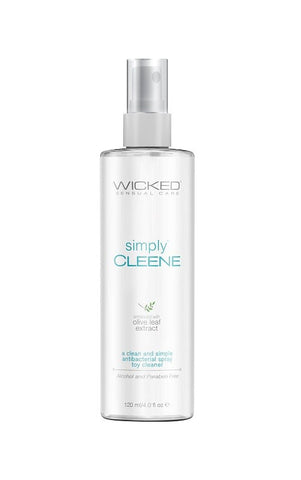 Wicked Simply Cleene 120ml Natural Antibacterial Sex Toy Cleaner - Adult Toy Cleaner