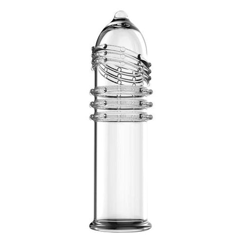 BDStyle Wolverine Nunchaku Textured Penis Sleeve with Angled Raised Rings - Pumps, Extenders and Sleeves