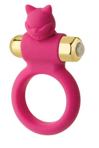 Doc Johnson Wonderland The Kinky Kat Vibrating Cock Ring - Cock Rings