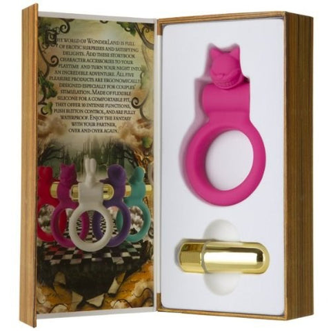 Doc Johnson Wonderland The Kinky Kat Vibrating Cock Ring - Cock Rings