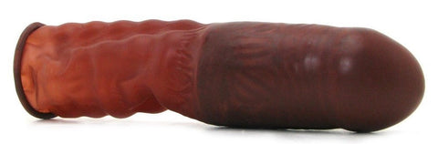 Topco Worlds Best Vibrating Penis Enhancer Brown with 3 Inch Extension - Pumps, Extenders and Sleeves