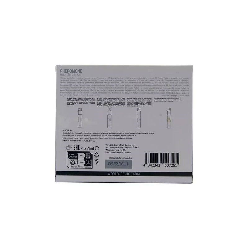 Hot Ero HOT Pheromone 4 Pack Perfume Tester Box for Women and Enhancement - - Sex Pheromones and Perfumes