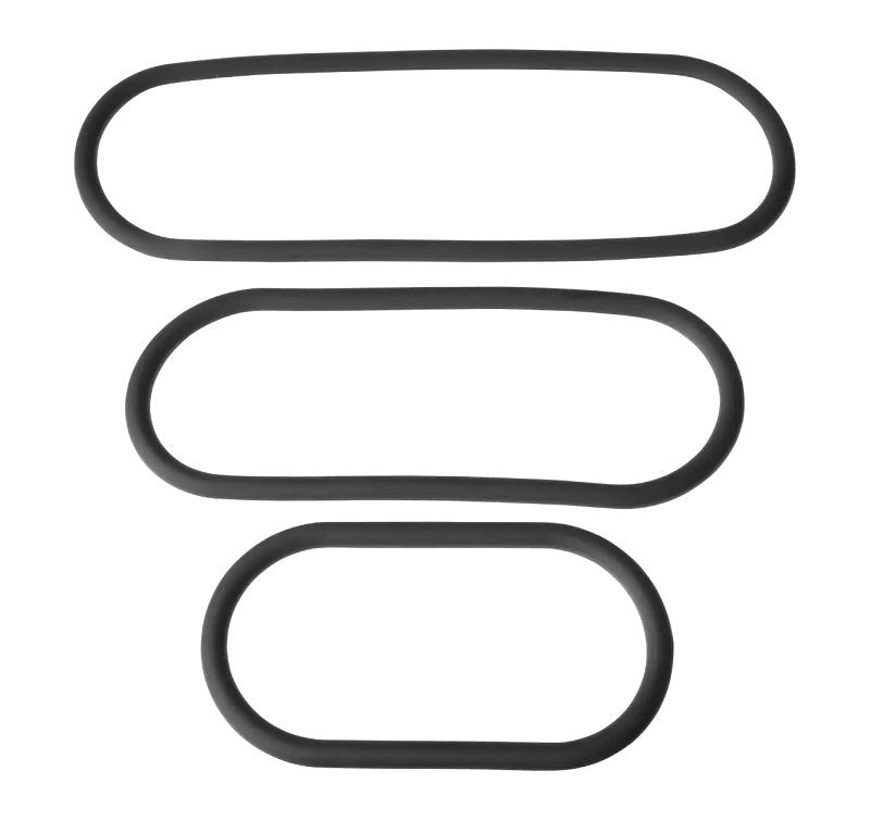 Xplay Silicone Thin Wrap Ring 3 Pack Harder, Longer, Better - - Cock Rings