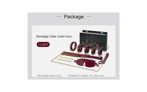 Doc Johnson 8 Piece Deluxe Bondage Play Kit - Bondage Kits