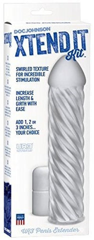 Doc Johnson Xtend It Swirl Penis Extension Kit - Pumps, Extenders and Sleeves