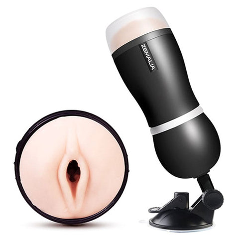 Zemalia Dana Masturbator with Suction Cup Hands Free Male Sex Toy - Masturbators and Strokers