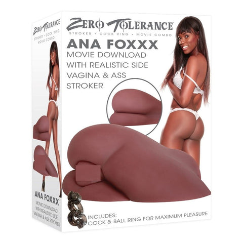 Evolved Zero Tolerance Ana Foxxx Real Side Vagina & Ass Stroker Dual Entry - Realistic Butts And Vaginas