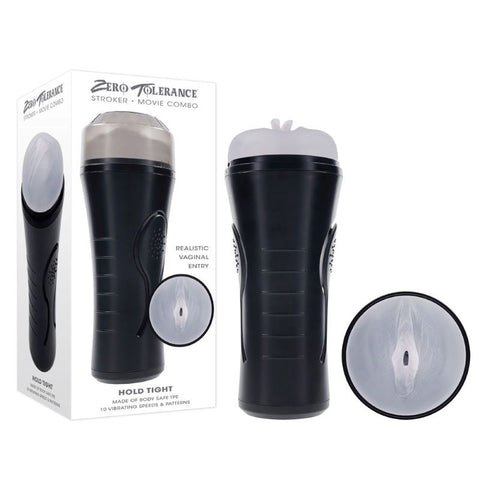 Zero Tolerance Hold Tight Vibrating Mens Stroker - Realistic Butts And Vaginas