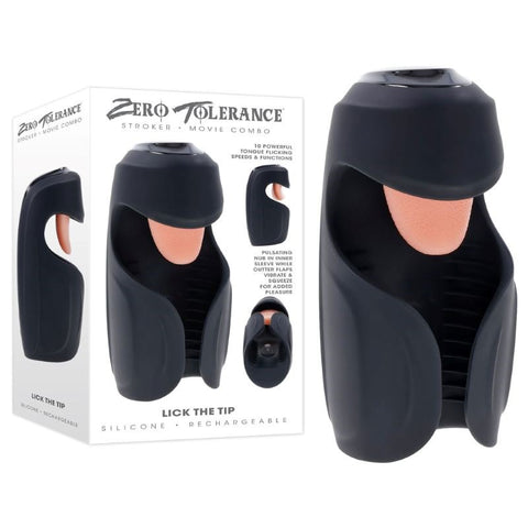 Zero Tolerance Lick The Tip Vibrating Male Stroker - Masturbators and Strokers