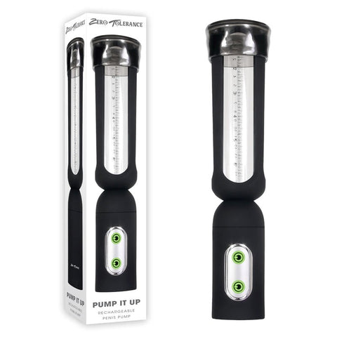 Zero Tolerance Pump It Up Rechargeable Penis Pump with Four Suction Modes - Pumps, Extenders and Sleeves