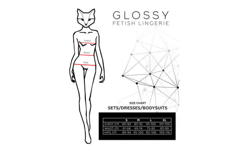 Toyfa Glossy Marisa Sexy Noir Wetlook Dress Black - Her Fetish