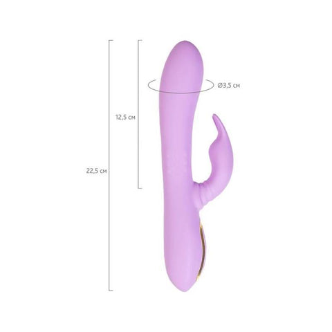 JOS Jammy USB Rechargeable Silicone Rabbit Vibrator with Rotating Clitoral - Rabbit Vibrators