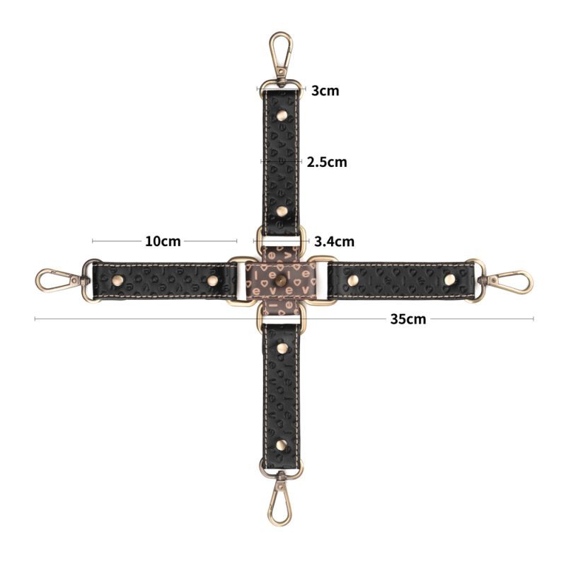 Lovetoy Rebellion Reign Fetish Play Hogtie Set - Cuffs And Restraints