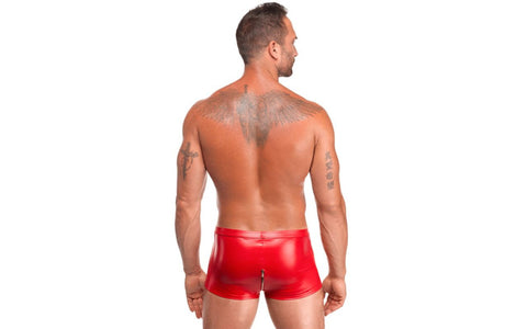 Noir Handmade Sexy Mens Red Ignite Shorts - Mens Briefs And Boxers