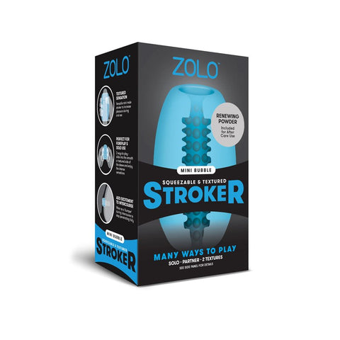 ZOLO Mini Bubble Stroker Dual Texture Masturbator for Penis Stimulation - Masturbators and Strokers