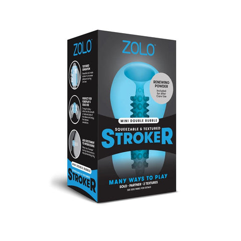 Xgen Products ZOLO Mini Double Bubble Pleasure Stroker Dual Textured - Masturbators and Strokers