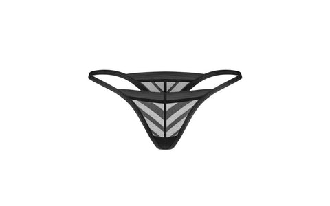 Obsessive Lune Bellis V Shaped Sexy Womens Thong Black - G-Strings, Panties and Shorts