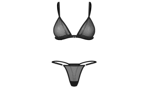 Obsessive Wet Me 2 Piece Sexy Bra and Panty Set S/M