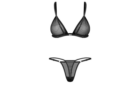 Obsessive Wet Me 2 Piece Sexy Bra and Panty Set S/M