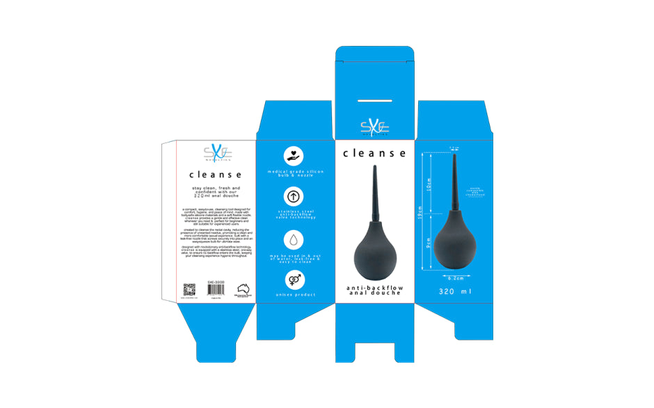 SXE Silicone Anti Backflow Anal Cleansing Douche - Enemas and Douches