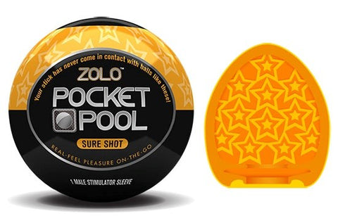 Xgen Products Zolo Pocket Pool Single Sure Shot Star Texture Masturbator - Masturbators and Strokers