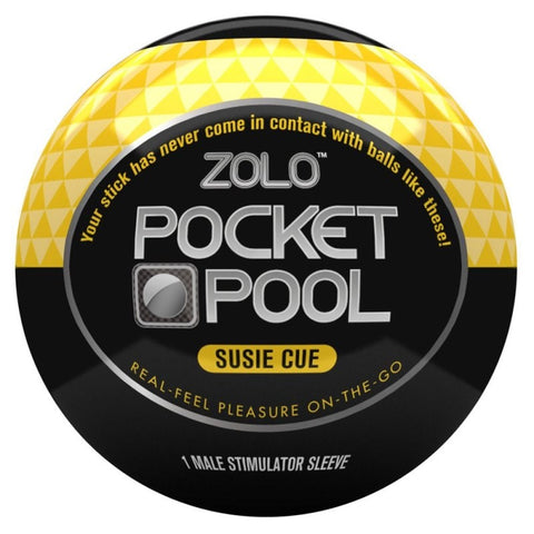 Xgen Products Zolo Pocket Pool Single Susie Cue Diamond Textured Masturbator - Masturbators and Strokers