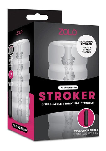 ZOLO The Girlfriend Squeezable Vibrating Stroker - Masturbators and Strokers