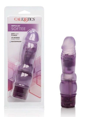 California Exotics Impulse 10 Function Softee Satin Vibrating Dong - G-Spot Vibrators