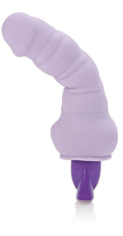 California Exotics 10 Function Pure Bendie Vibrating Dildo Purple - Realistic Dildos