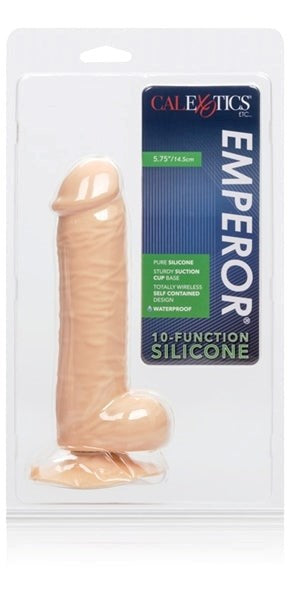California Exotics Emperor 10 Function Silicone Dong Flesh Vibrating Dong - - Realistic Dildos