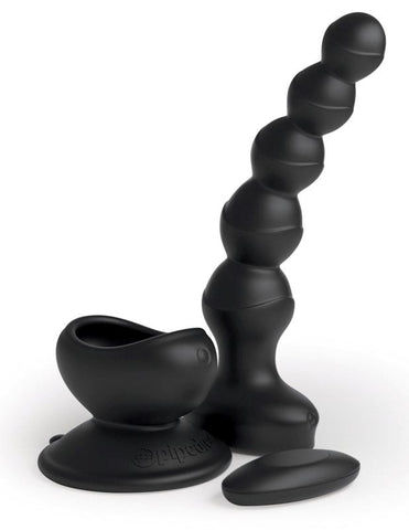 Pipedream 3Some Wall Banger Vibrating Anal Beads with Remote Control - Anal Beads and Balls
