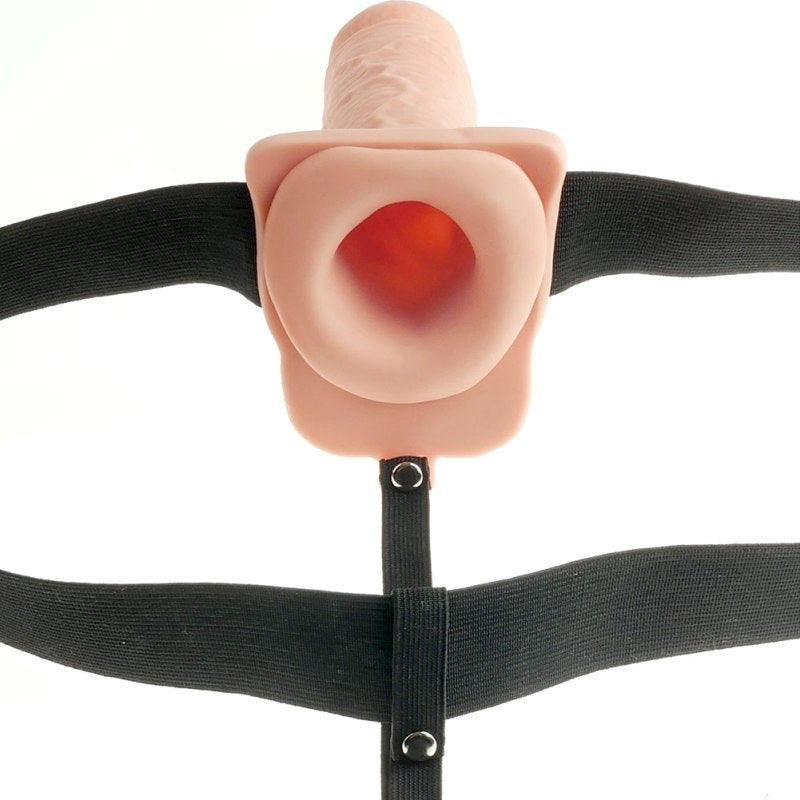 Pipedream Products Fetish Fantasy 6 inch Rechargeable Hollow Strap On Sex Toy - Strap On Sextoys