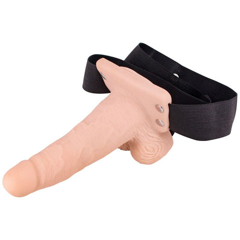 Seven Creations Premium Adjustable Vibrating Strap On with 7 Vibration Modes - Realistic Dildos