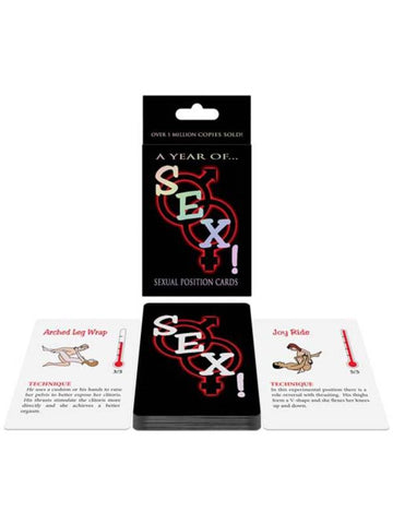 Kheper Games A Year of Sex Card Game 52 Position Cards - Sex Games, Coupons and Tricks