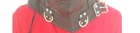 Absolute Kinky Faux Leather Hood - Bondage Hoods