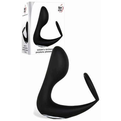 Adams Rechargeable Prostate Pleaser with Cock Ring for Dual Stimulation - Prostate Toys