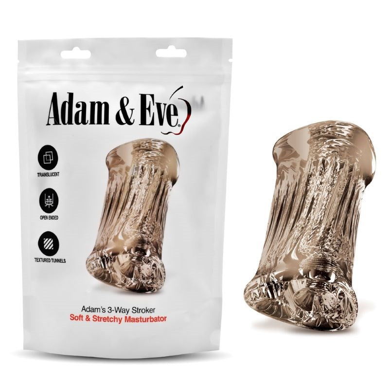 Adam & Eve Adams 3-Way Stroker For Bigger Erections - - Realistic Butts And Vaginas