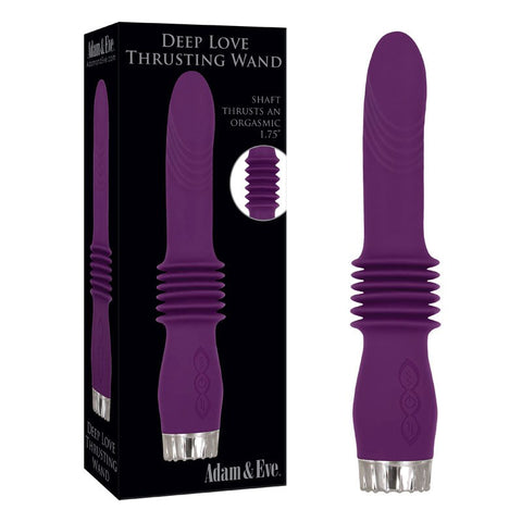 Adam & Eve Deep Love Thrusting Pleasure Wand Vibrator - Body Wands