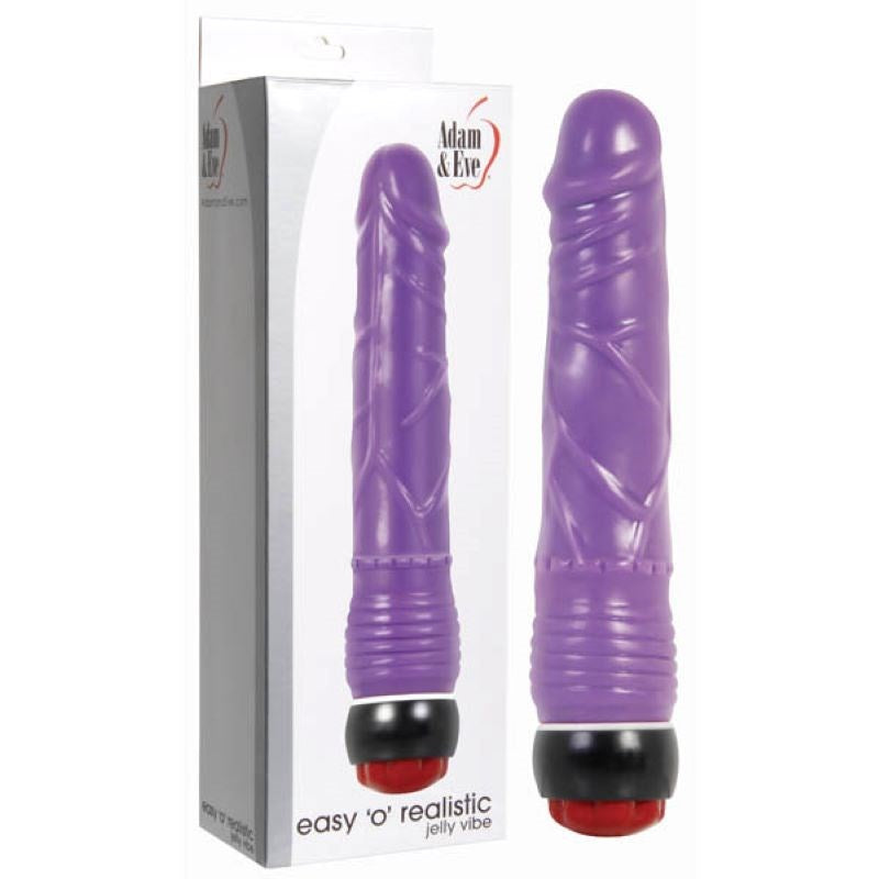 Adam & Eve Easy O Realistic Jelly Vibe Multispeed Vibrator - - G-Spot Vibrators