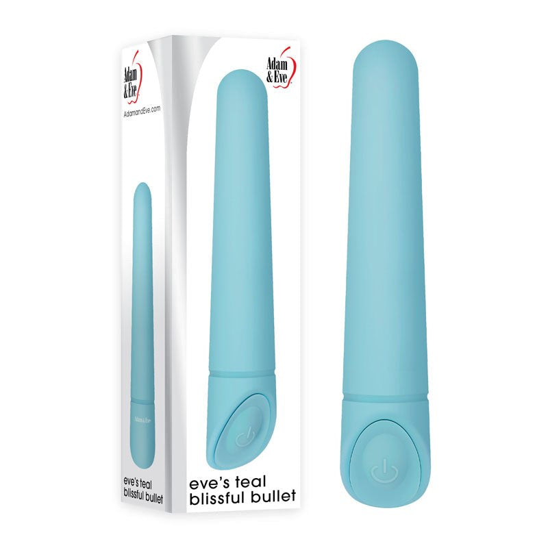 Adam & Eve Eves Teal Blissful Bullet Stylish Design Powerful Vibrations - Bullet Vibrators