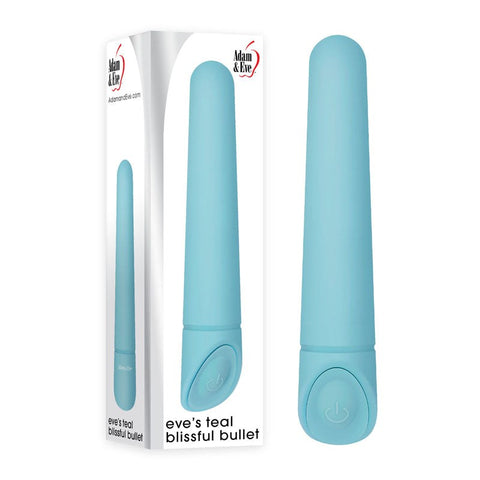 Adam & Eve Eves Teal Blissful Bullet Stylish Design Powerful Vibrations - Bullet Vibrators