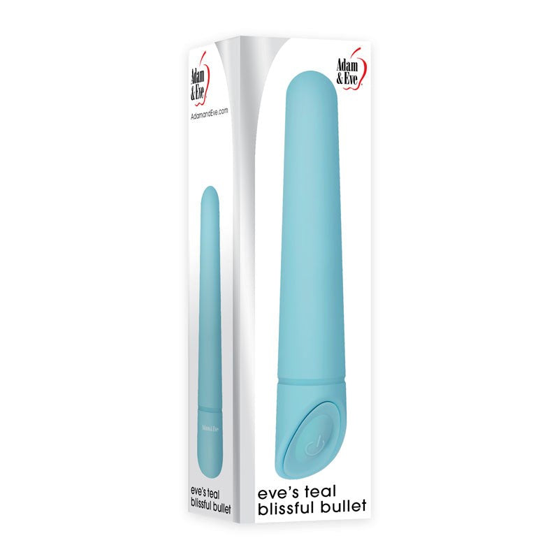 Adam & Eve Eves Teal Blissful Bullet Stylish Design Powerful Vibrations - Bullet Vibrators