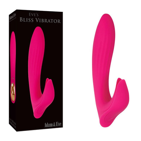 Adam & Eve Pink Bliss Sculpted Vibrator 10 Modes USB - Rabbit Vibrators