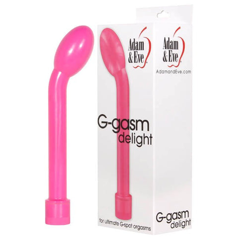 Adam & Eve G Gasm Delight G Spot Massager 7 Inch Curved - G-Spot Vibrators