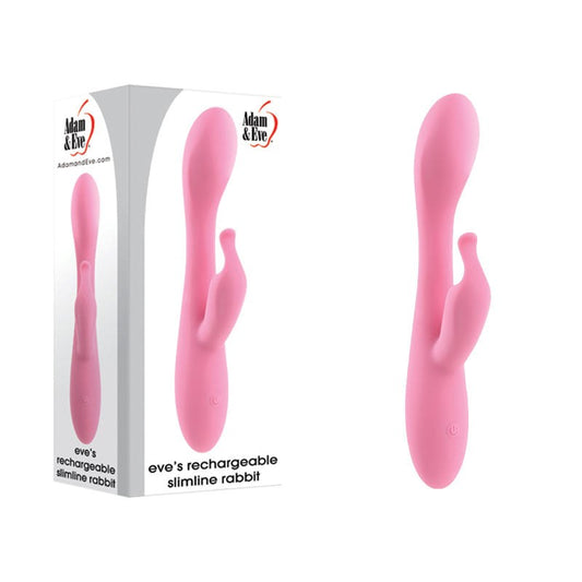 Adam & Eve Rechargeable Slimline Rabbit Dual Stimulation - - Rabbit Vibrators